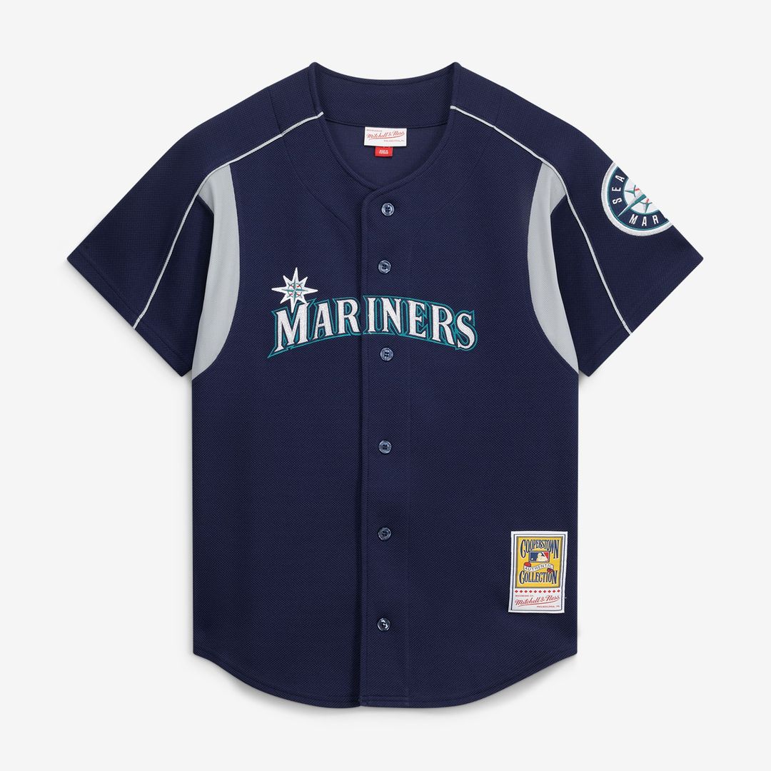 Felix Hernandez Seattle Mariners Mitchell & Ness Cooperstown Collection Batting Practice Jersey – Navy