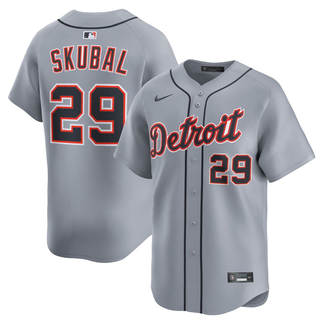 Tarik Skubal Detroit Tigers Nike Road Limited Jersey - Gray