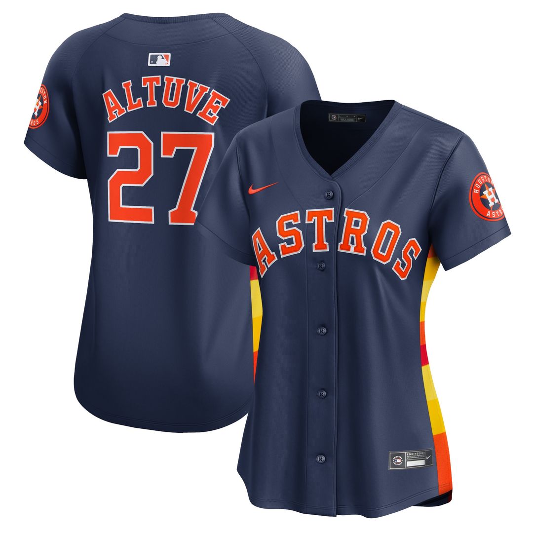Jose Altuve Houston Astros Nike Women's Alternate Limited Player Jersey – Navy