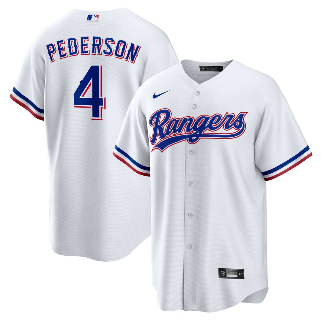 Joc Pederson Texas Rangers Nike Youth Home Replica Jersey - White